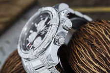 Breitling Super Avenger II Watch Black Dial Men's Diamond Steel Watch A13371 6