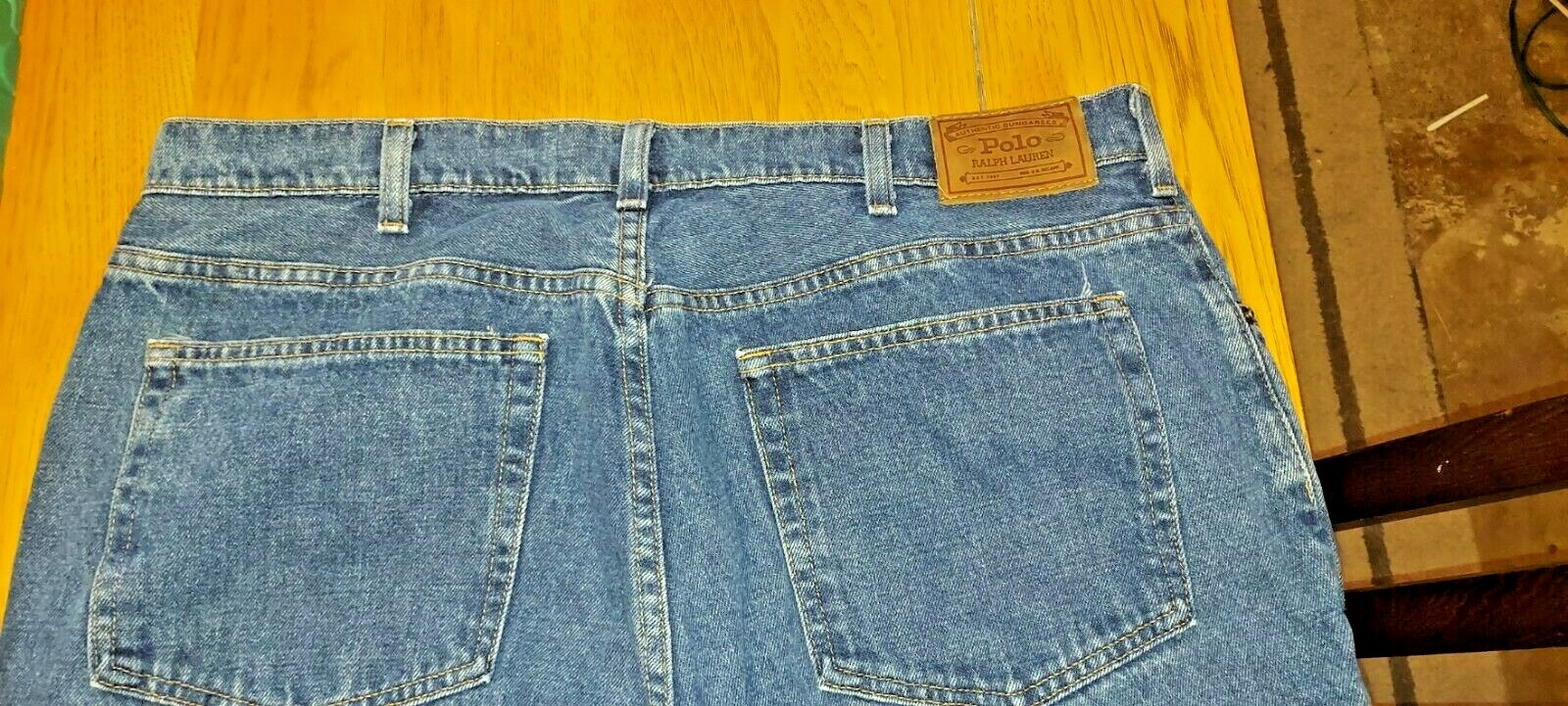 Polo Ralph Lauren Men's Denim Jeans Mid Rise 36x36 Gem