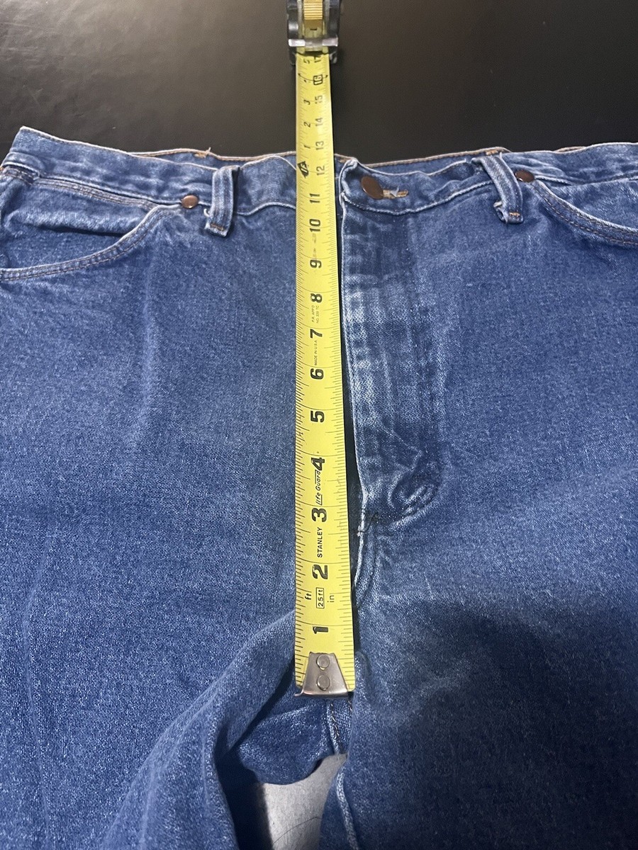 Wrangler Mens Denim Jeans Cowboy Fit Straight Leg 36x34 Dark Wrangler Mens Denim Jeans Cowboy Fit Straight Leg 36x34 Dark