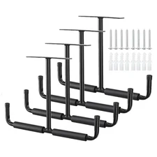 Overhead Garage Storage Hooks, Heavy Duty Double Ceiling Rack, 16.5’’ Utility...