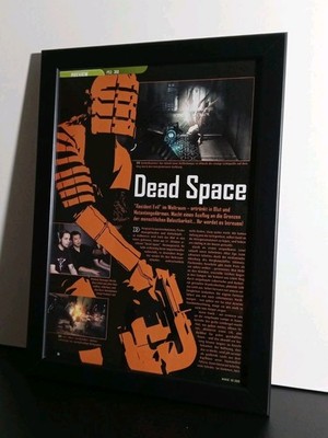 Rare Dead Space PS3 XBox Werbeblatt Poster Gerahmt Ad Page Framed Werbung  Flyer