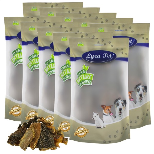 10 Kg Rinderpansen Klein Kausnack Leckerli Hundefutter FüR Hunde Rind Lyra Pet®-image