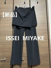 USED NEW ISSEY MIYAKE STRETCH PANTS WITH WRAP SKIRT UNUSED