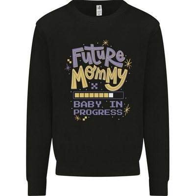 Zukunft Mommy Neu Baby IN Progress Schwangerschaft Herren Sweatshirt Pullover