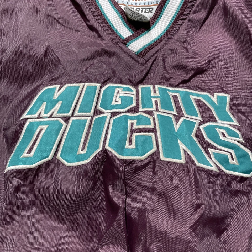 Ветровка изолированная Mighty Ducks подлинная NHL от Starter размер маленький - Изображение 2 из 4