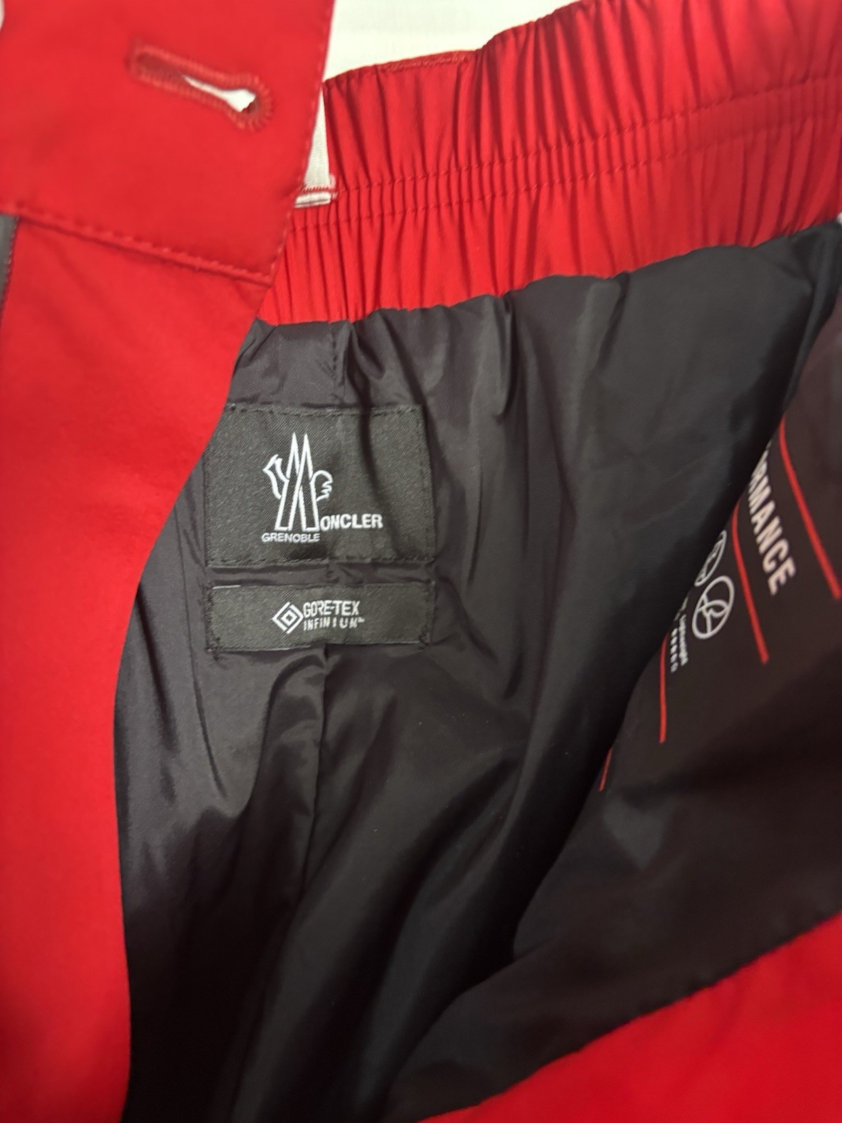 Moncler Grenoble Insulated Goretex Ski Pants Men's Size M Red thumbnail 8