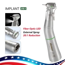 Dental Implant Handpiece 20:1 Fiber Optic Contra Angle Low Speed KAV SURGIC S201