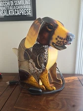 Deco Breeze Dog Figure 15"H. Hand Crafted Electric Metal Fan Hound Lab Desk Fan