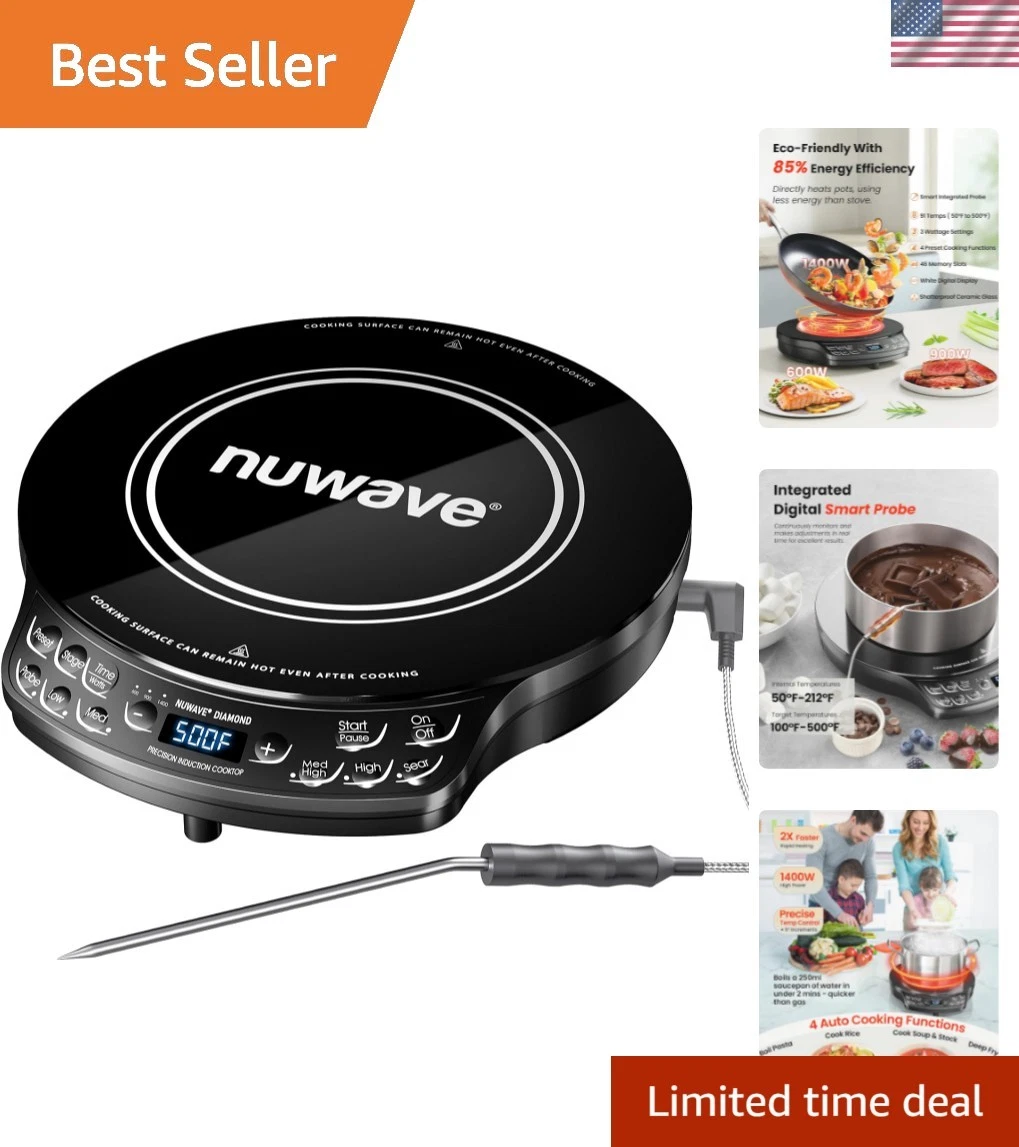 Portable Induction Cooktop Diamond with Probe, Advanced Countertop Burner, 91...
Opens in a new wind