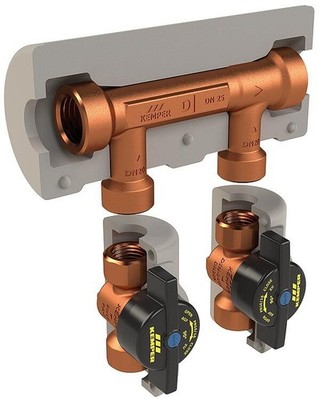 Kemper Strömungsteilergruppe KHS-Venturi, DN20 (3/4'') x DN20 (3/4''), IG, AP-Mont