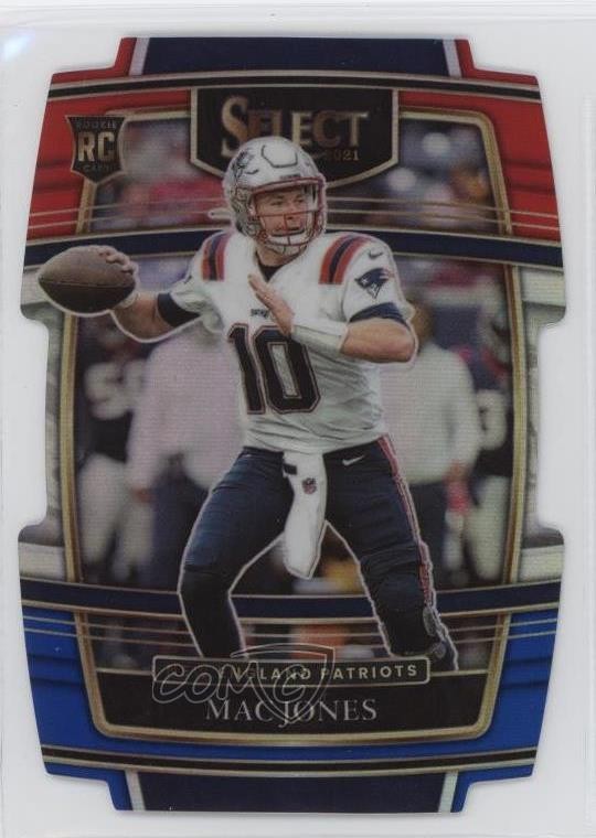 2021 Panini Select Concourse Red & Blue Prizm Die-Cut Mac Jones Rookie RC 0wa5
