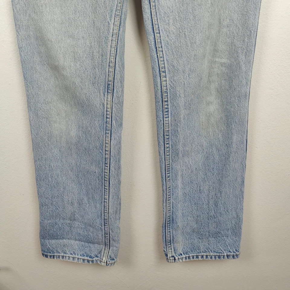Vintage Levi's 517 Orange Tab Jeans Mens 31x32 Light Wash Straight Leg Denim - Image 4 of 4
