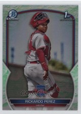2023 Bowman Chrome Prospects Lunar Glow Refractor Rickardo Perez #BCP-27 10c7
