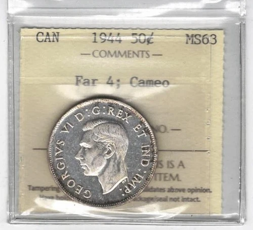 1944 Canada 50 Cents — photo from another recent sale