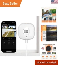 3MP 2K Window Security Camera with ChroMax AI Night Vision & Motion Detection