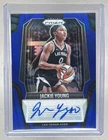 Jackie Young 2025 Panini WNBA Prizm #SG-JY Blue Signatures Auto /75