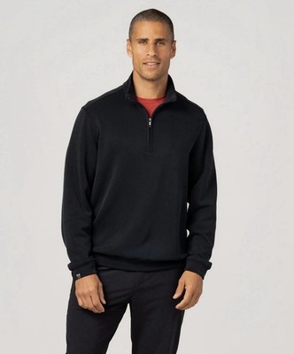 NEW Storm Creek Men's XL Comfort Zone Super Soft Modal Blend Quarter Zip Black