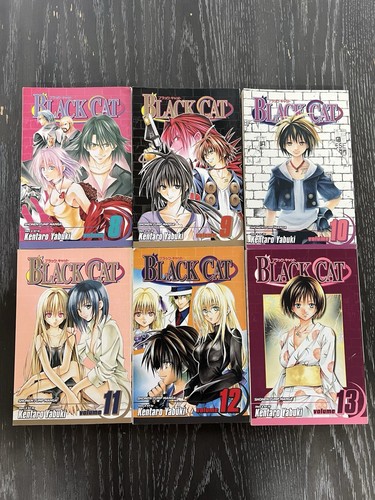 Black Cat Manga Volumi 1-13 Inglese di Kentaro Yabuki - Copertina flessibile 1a edizione - Foto 2 di 19