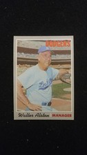 1970 Topps Baseball Card #  242 Walter Alston  ( G to VG )