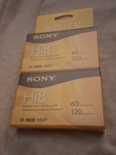 Sony HMP P6120HMPR Hi8 Video Cassette 120 Minutes 2 Pack Enhanced Quality Tapes
