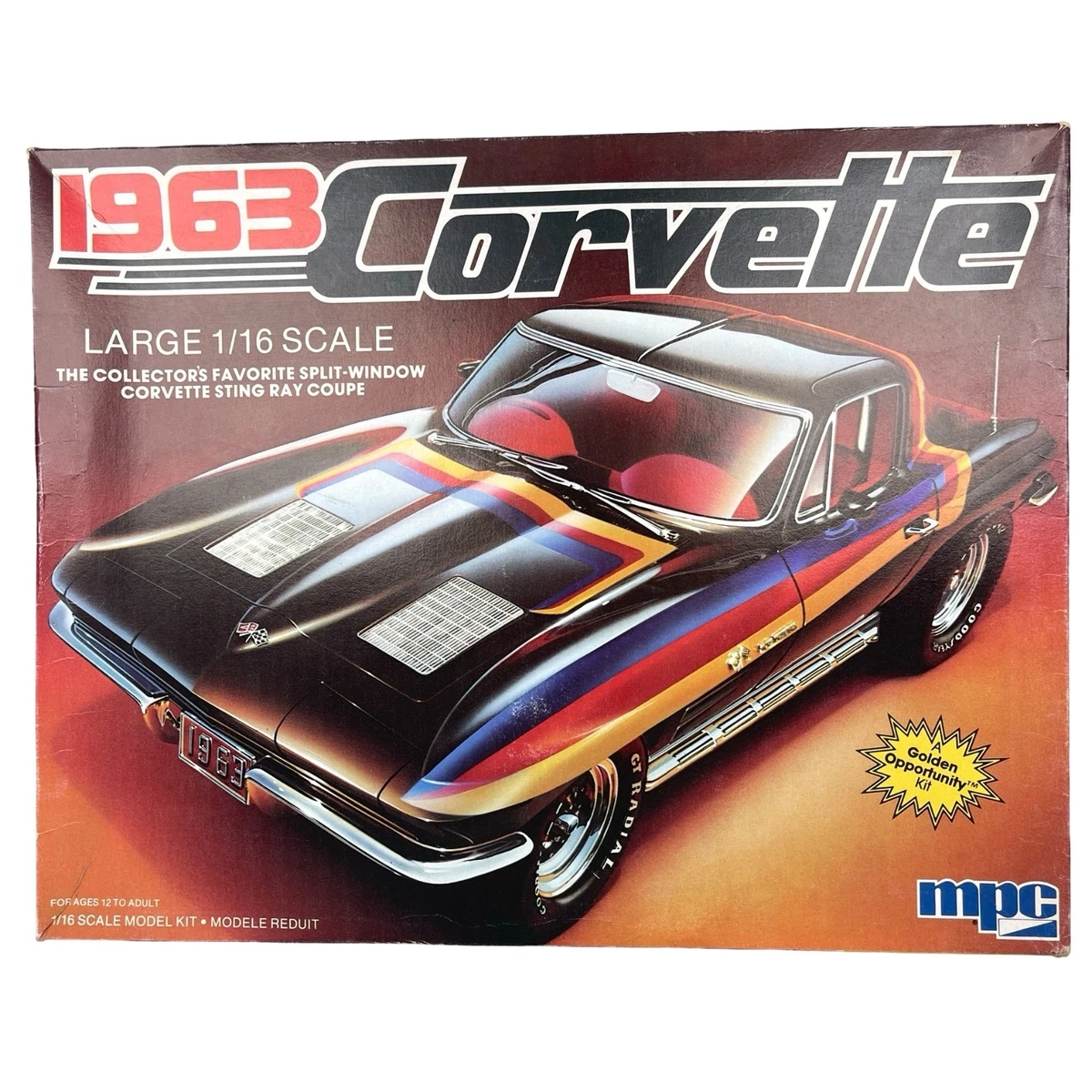 Corvette Stingray Model Kit In Vintage Automotive Toy Models