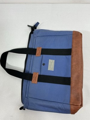 Hex Laptop/tablet Padded Case Blue Canvas Pockets Handheld Strap