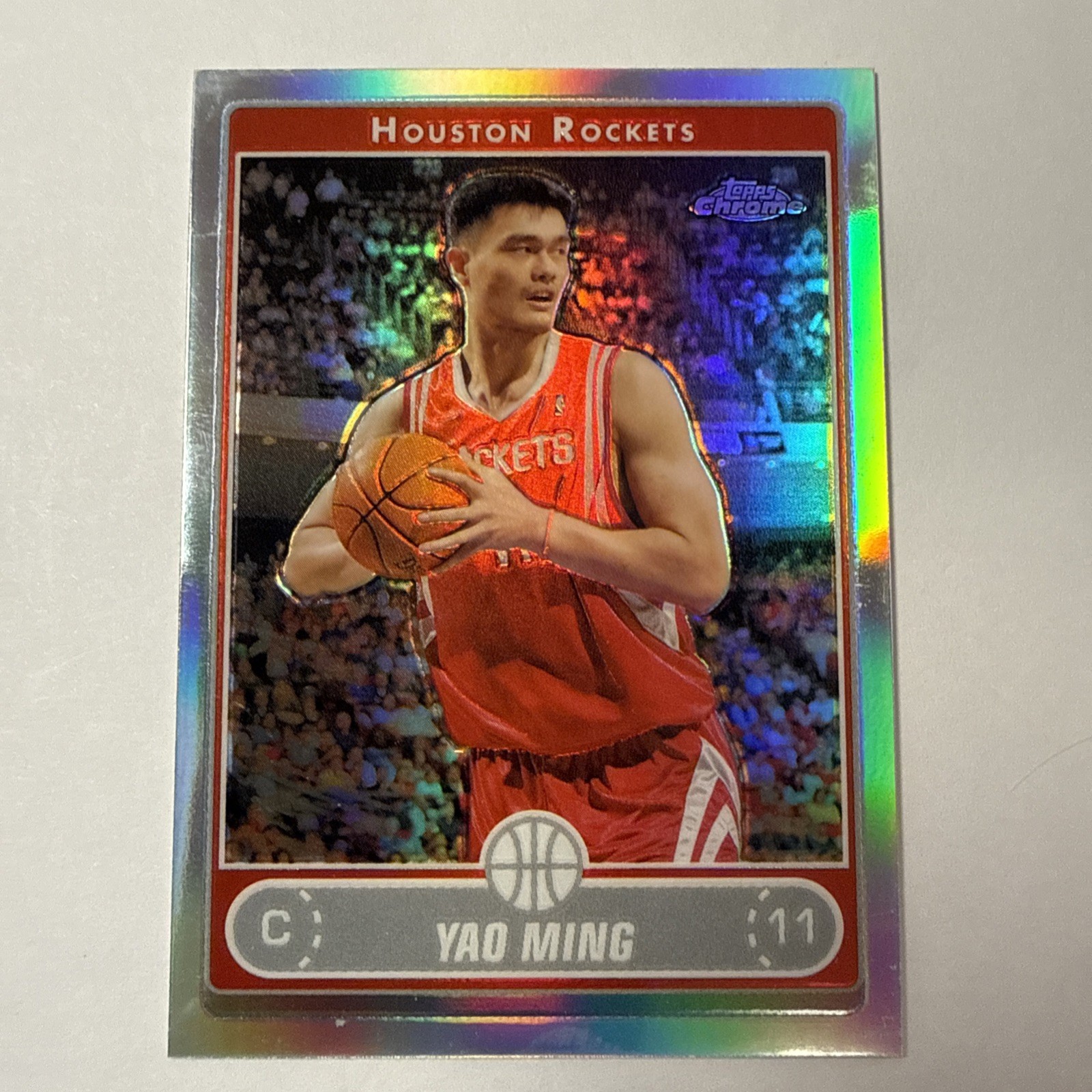 2006-07 Topps Chrome - Yao Ming Houston Rockets #44 Refractor NBA HOF FIBA HOF