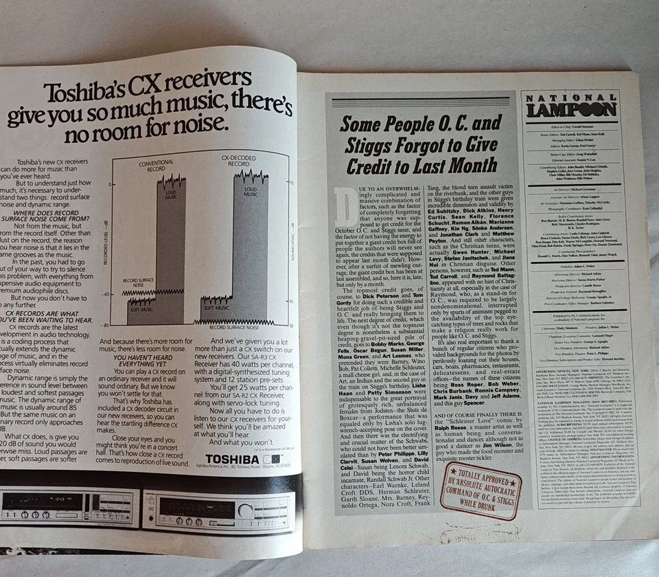 Винтажный National Lampoon журнал лот сентябрь 1986 ноябрь 1982 юмор сатира - Изображение 3 из 4