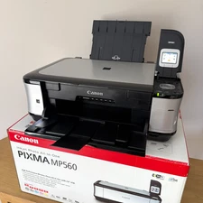 Canon - PIXMA MP560 - Wireless Inkjet All-In-One Photo Printer - Tested & Works!