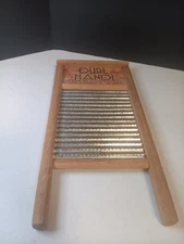 Vintage Washboard Dubl Handi Co Columbus Ohio Wash Board  8 1/2" x 18"