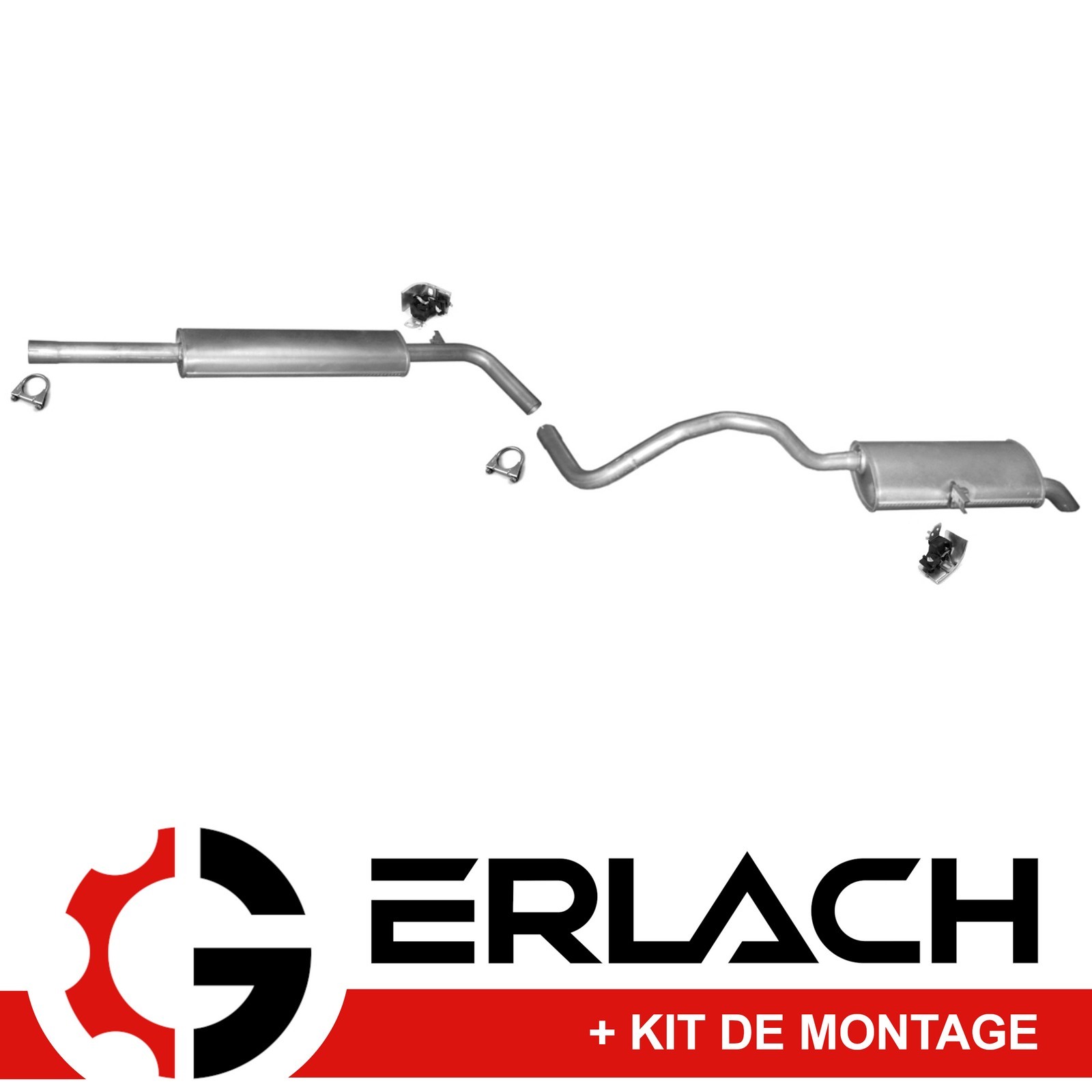 Pot échappement silencieux Renault Grand Scénic II 2.0 16V essence pièce 4885 ligne arrière
