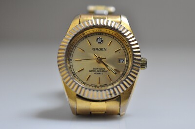 Gruen Watch Women Gold Tone - Serial #237-2015 NOT RUNNING, No Battery