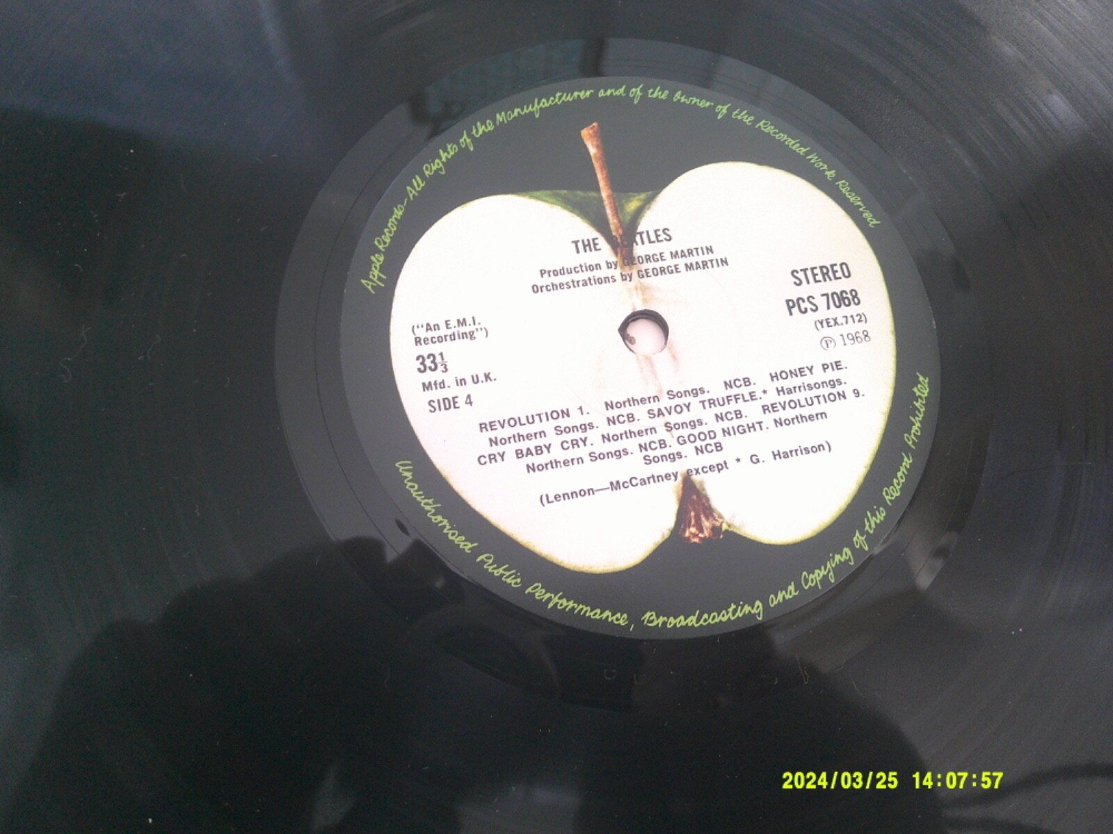 THE BEATLES The Beatles (White Album) & INSERTS 1968 APPLE side opening