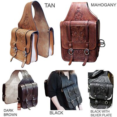 Sacoche De Selle Western Cuir Vache 10x10x3.5 Pouces I.A Fabriquée Inde