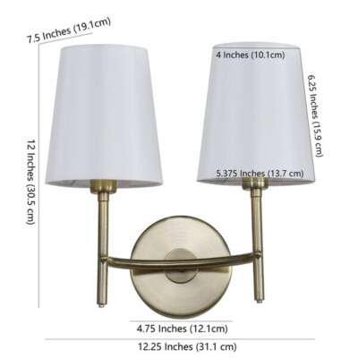 Safavieh BARRETT TWO LIGHT WALL SCONCE, Reduced Price 2172738797 SCN4033B