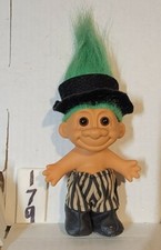Christmas Carol Russ Troll Vintage Trolls Scrooge Green Hair Caroler Incomplete