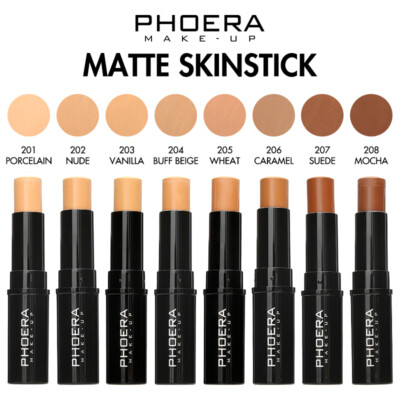 PHOERA Brighten Skin Color Long Oil Control Matte Concealer Contour Makeup Stick