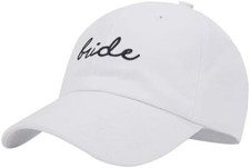 Bride Hat for Women and Men Bachelorette Party Decorations  White  