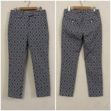 DONDUP Pantalone azzurro bianco ricamato fantasia Tg 27