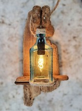 Driftwood wall light Drift wood Wall Light, Drift Wood wall sconce bottle Light