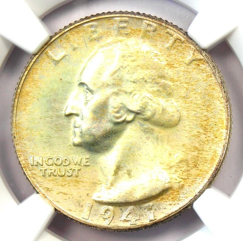 1941 Proof Washington Quarter 25C - Certified NGC PR68 (PF68) - $7,850 Value