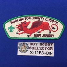 Boy Scout CSP Burlington County Council Shoulder Patch NJ S-14 2211B3-BIN