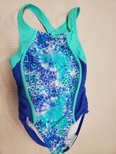 Speedo Blue/Green 1 pc Swimsuit size 8 