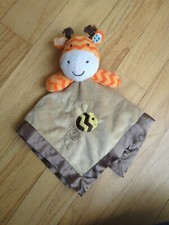 Circo Giraffe Lovey Blanket Brown Orange Plush Baby Doll Nursery Toy Bumble bee
