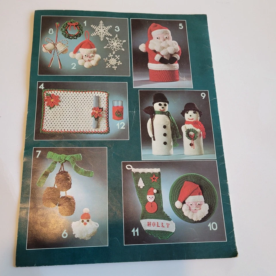 Artes de ocio ganchillo para folleto de Navidad 81 Papá Noel medias muñecos de nieve adornos Foto 2 de 3