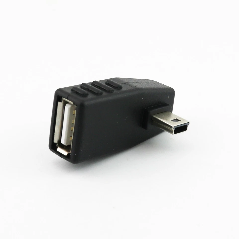 1pc USB 2.0 A Female to USB 5-Pin B Male Right Angle 90 Degree Connector Adapter - Image 2 of 4