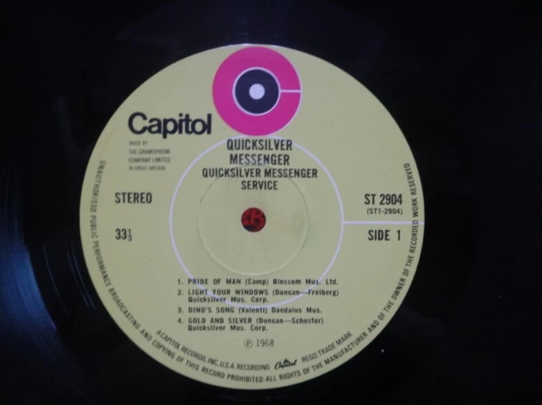 Quicksilver Messenger Service / Rare UK Orig. 1968 Capitol LP ST-2904 Psych NM! - Image 3 of 4