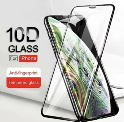 10-Pack Full Cover Tempered Glass Screen Protector For iPhone X 11 12 Pro Max