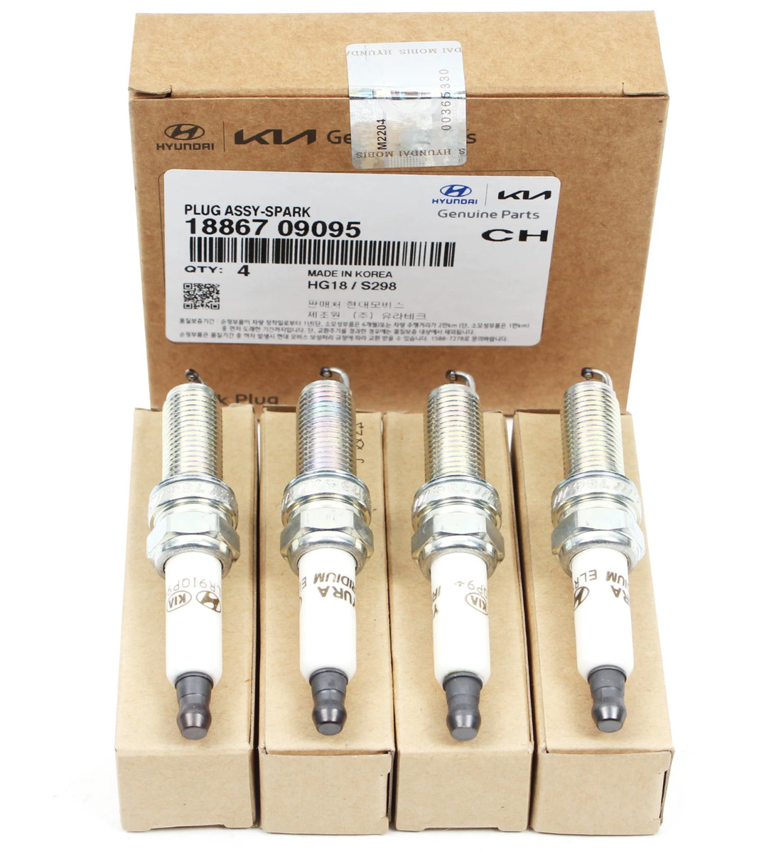 OEM 18867-09095 Engine Spark Plug 4p/Set Ems for Hyundai Elantra  