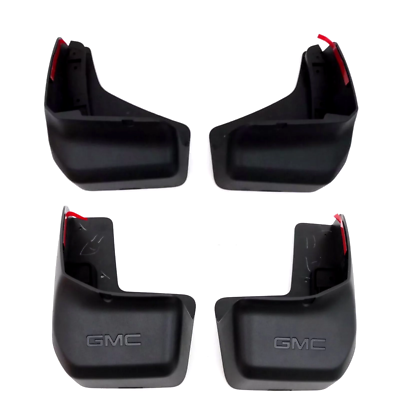 #ad #ad 2018 2024 GMC Terrain Splash Guards Front amp; Rear Black Molded Genuine OEM GM $149.98